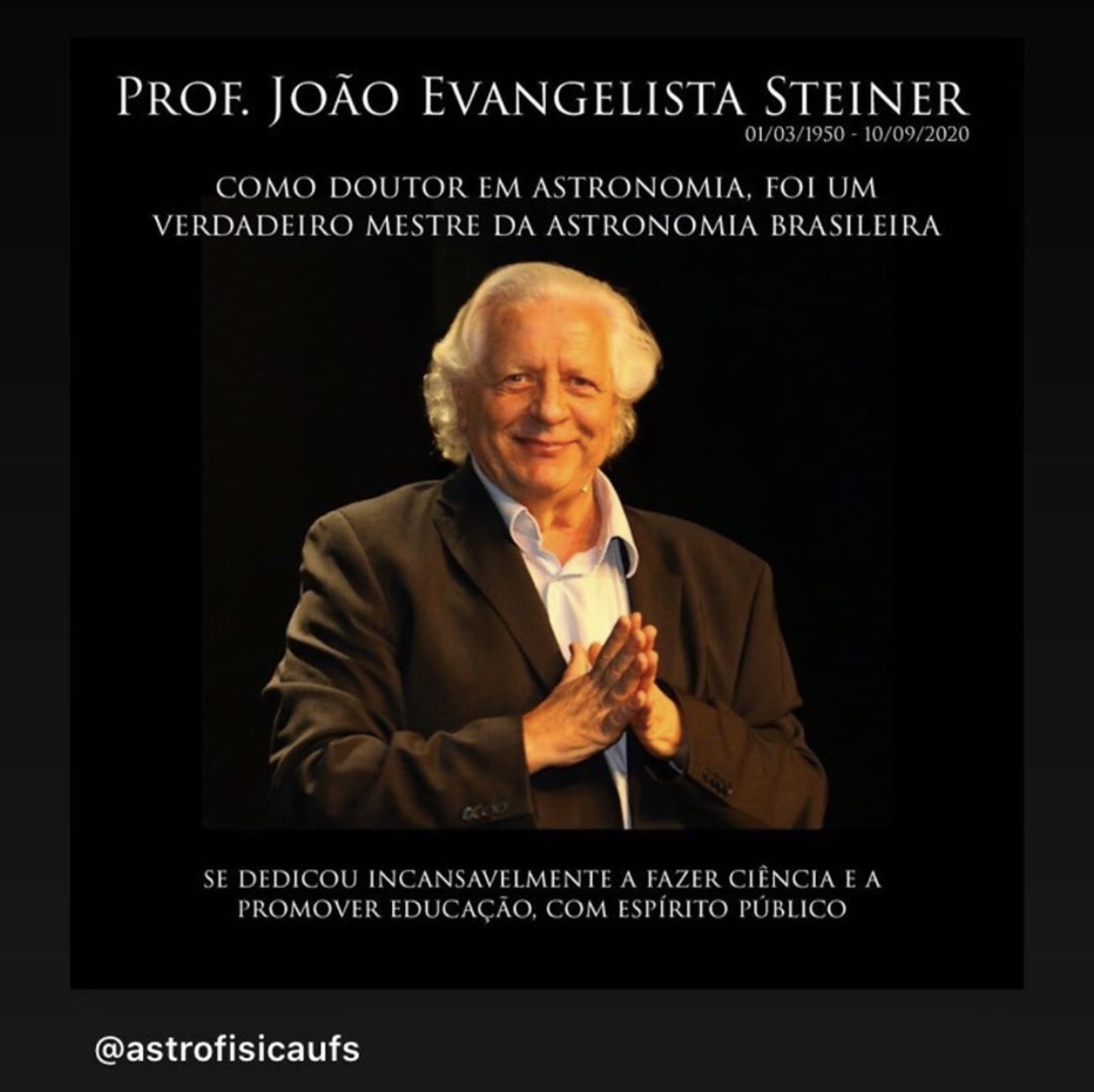 Prof. João Evangelista Steiner (USP)